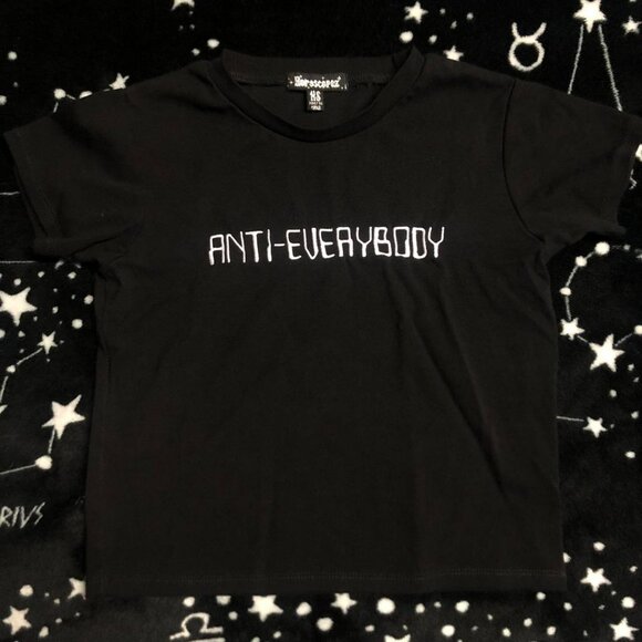 Dolls Kill Antisocial Socialite Baby Tee - Picture 1 of 3